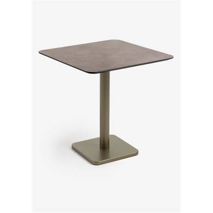 Coco Maison Brest bistrotafel stone rust 75x75cm Goud